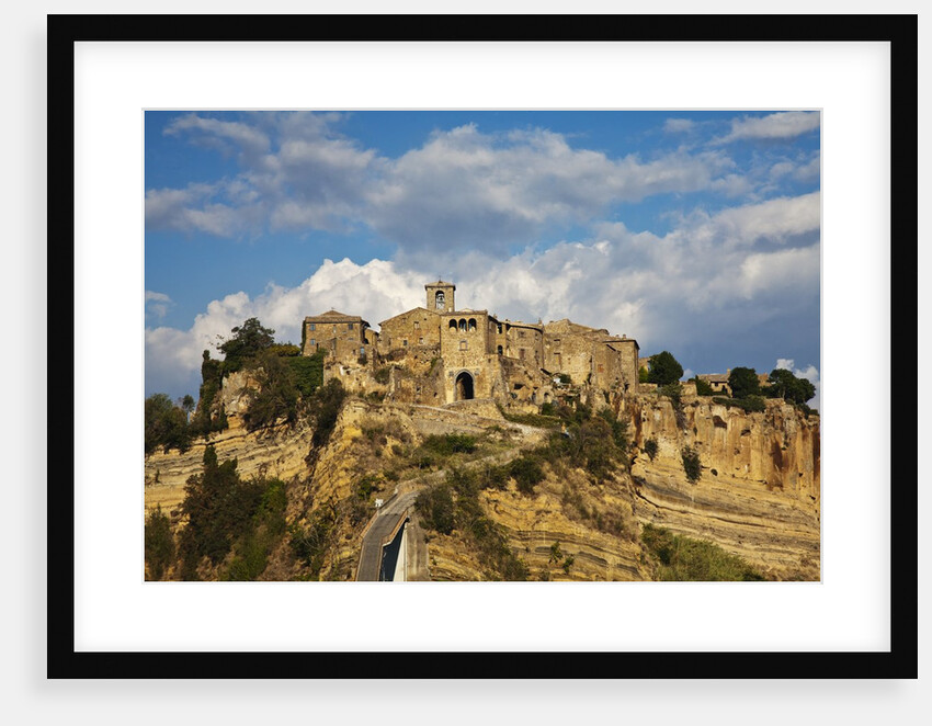 Civita di Bagnoregio and the long bridge leading to town by Anonymous