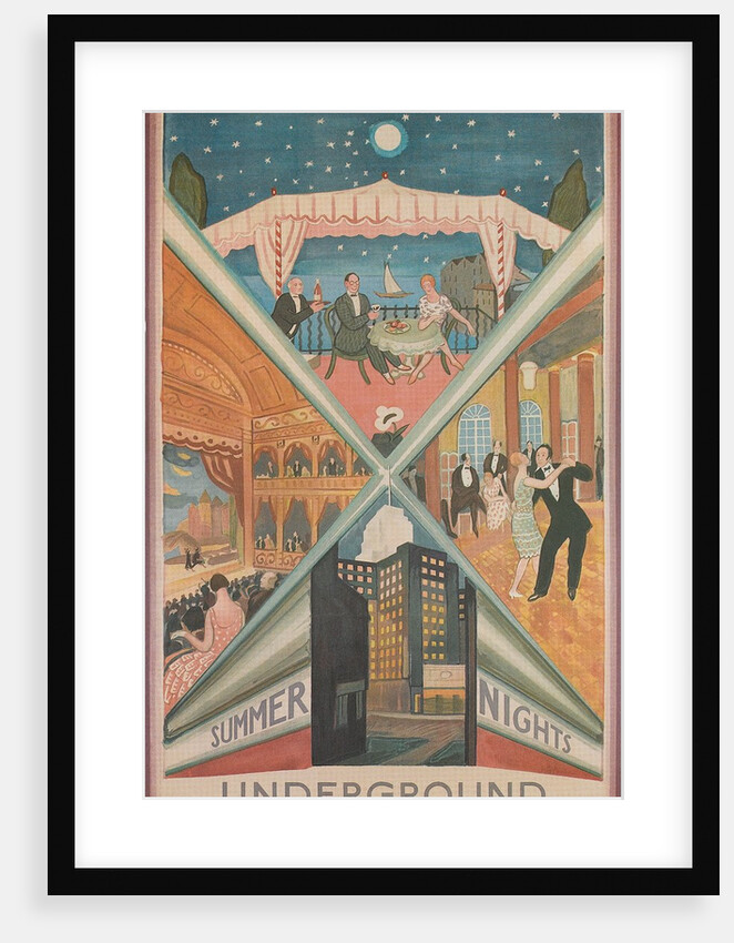 Summer Nights, London Underground, 1920s by Anonymous