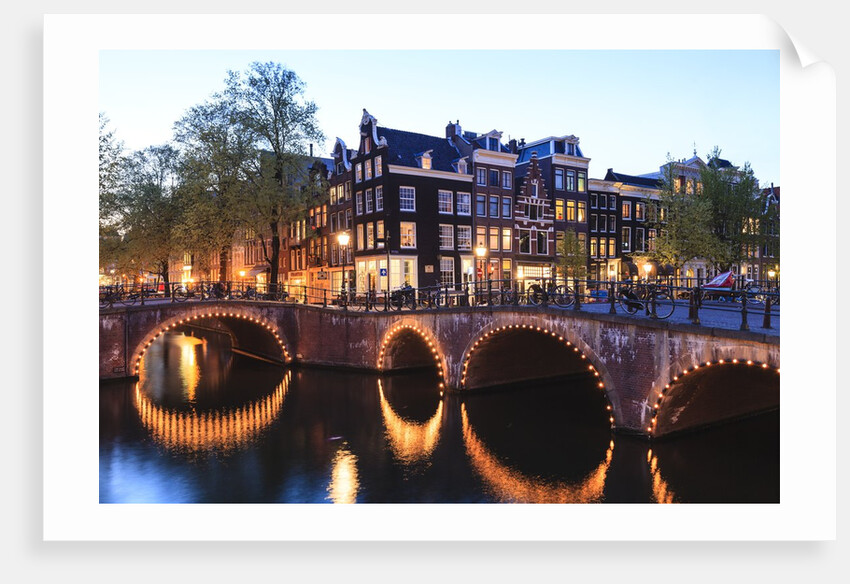 Amsterdam canals at dusk by Anonymous