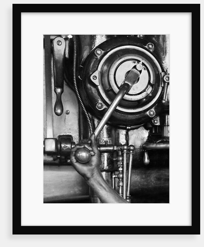Industrial worker with a drill press in Pennsylvania, ca. 1912 by Anonymous