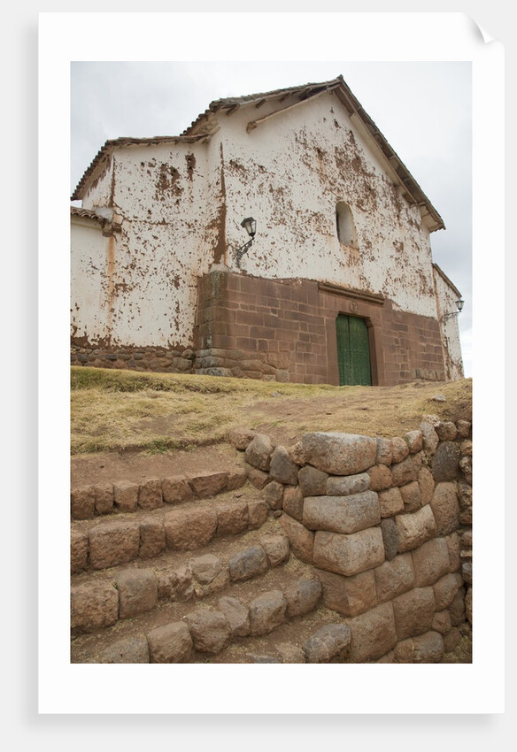 Chinchero, Peru catholic church built on Inca foundation by Anonymous