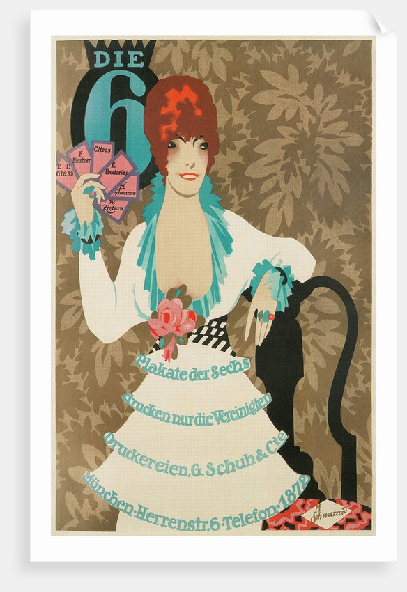 The Six, Advertisement for German Poster Company by Anonymous