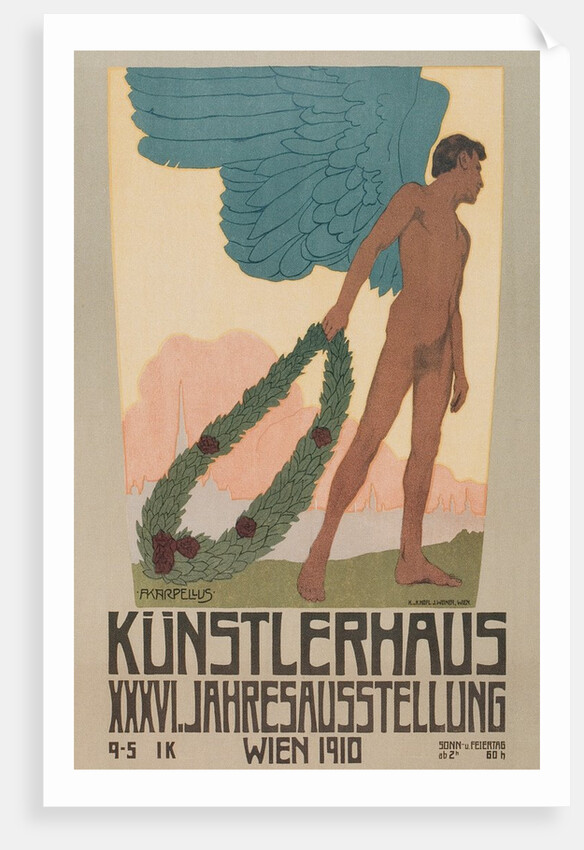 Poster for Vienna Art Exhibition, 1910 by Anonymous