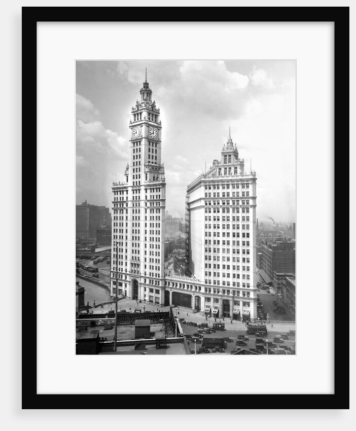 Wrigley Building on Michigan Avenue in Chicago, ca. 1928 by Anonymous