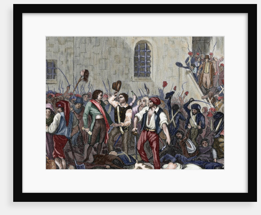 French Revolution. Execution of clerics and prisoners by members of the Paris Commune by Anonymous
