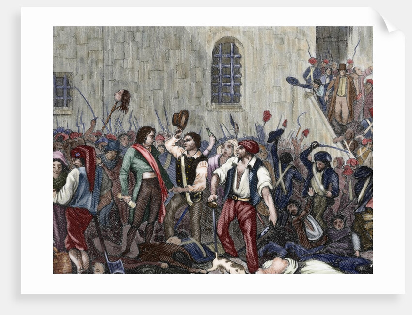 French Revolution. Execution of clerics and prisoners by members of the Paris Commune by Anonymous