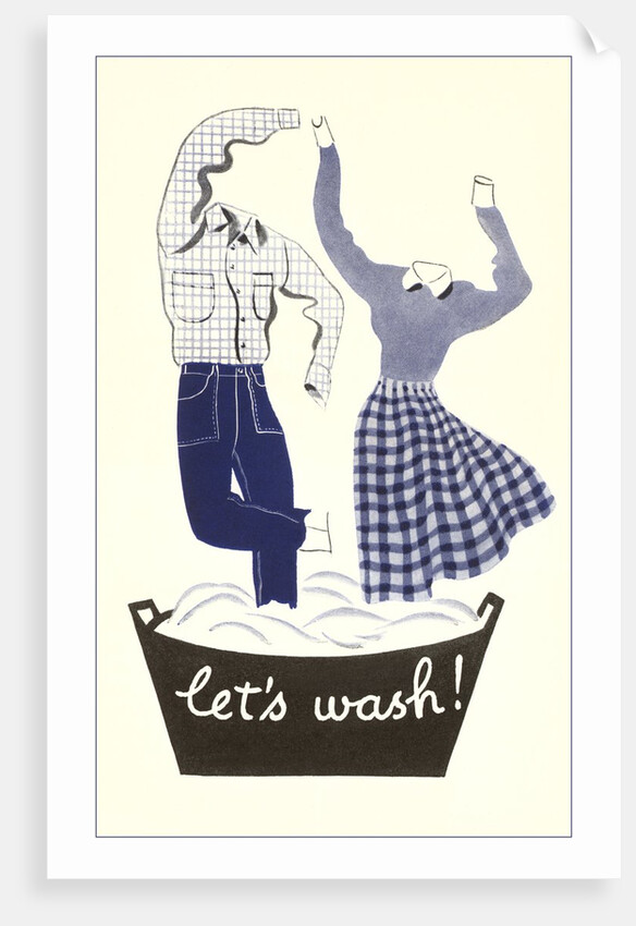 Let's Wash! Dancing Laundry by Anonymous