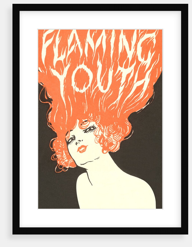 Flaming Youth, Woman with Flaming Hair by Anonymous