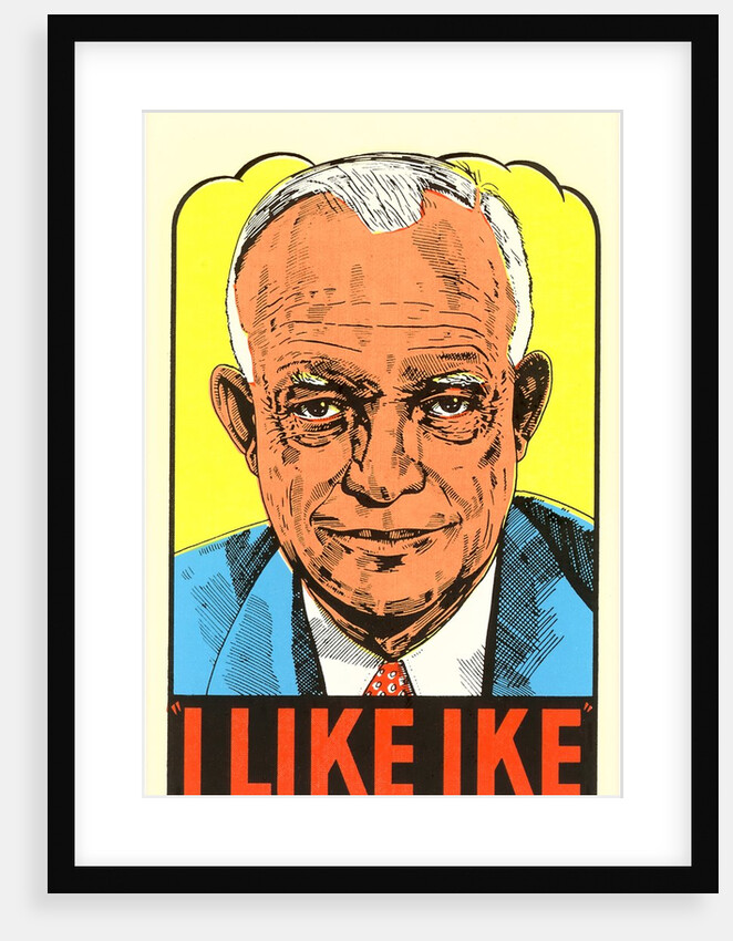 I Like Ike Political Sticker by Anonymous