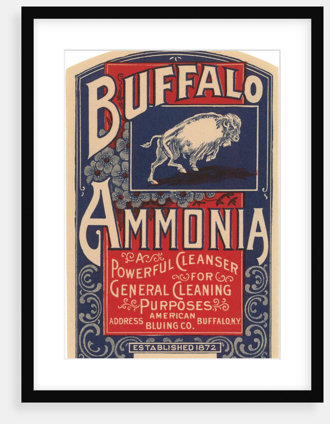 Buffalo Ammonia Label by Anonymous