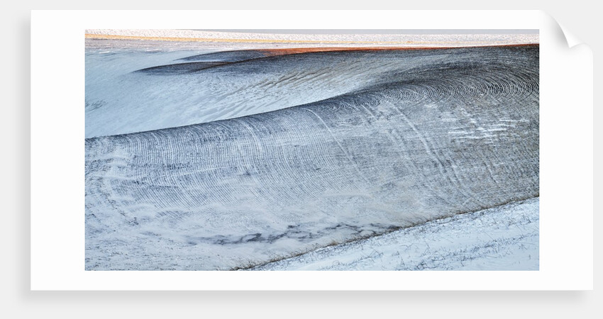 Patterns in snow covered wheat fields by Anonymous