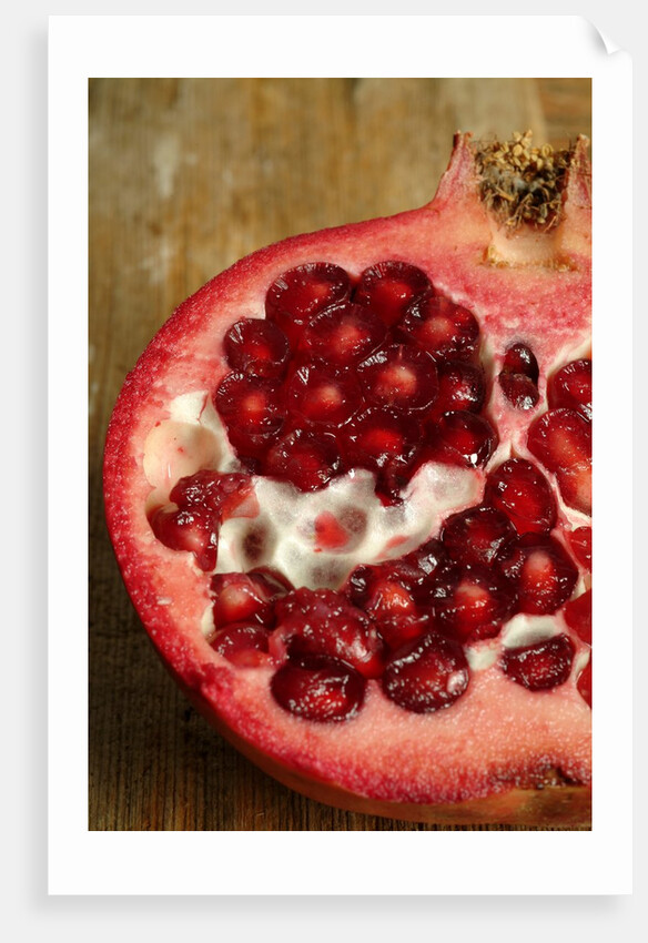 Sliced pomegranate by Anonymous