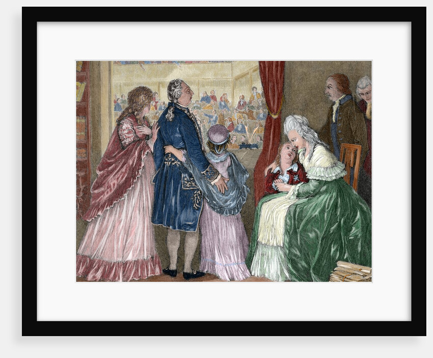 French Revolution (1789-1799). The royal family took refuge in the Assembly by Anonymous