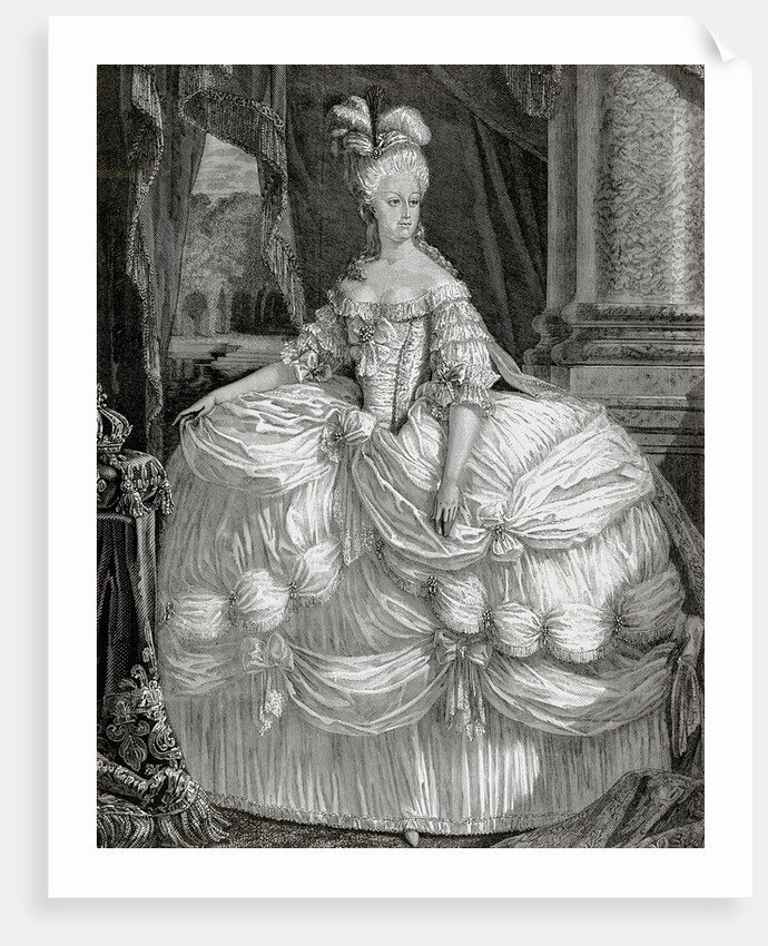 Marie Antoniette (1755-1793). Wife of Louis XVI and Queen of France (1774-92) by Anonymous