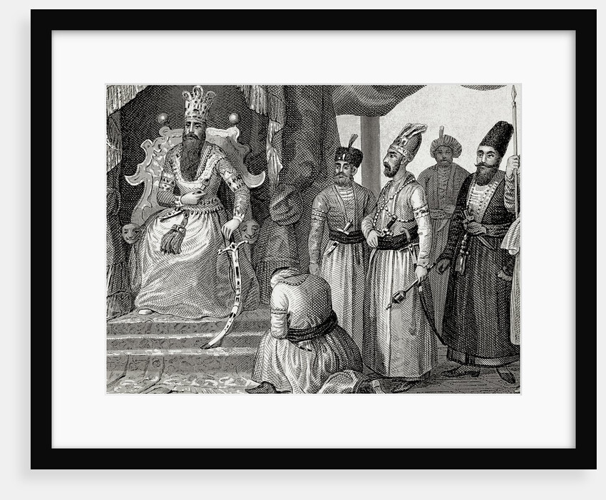 Sultan receiving some members of the Council in the Topkapi Palace courtroom by Anonymous