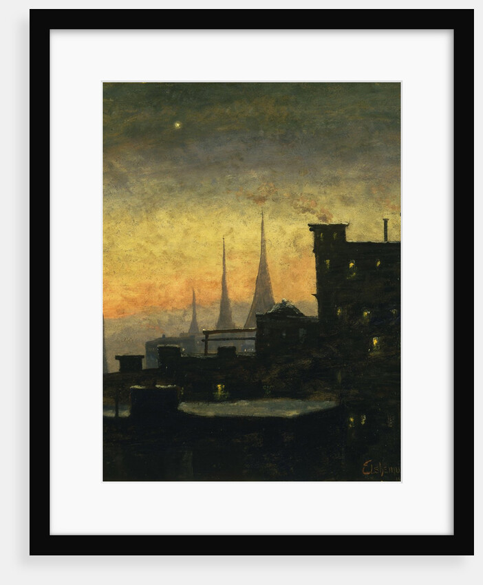 New York Roof Tops by Louis Eilshemius by Anonymous