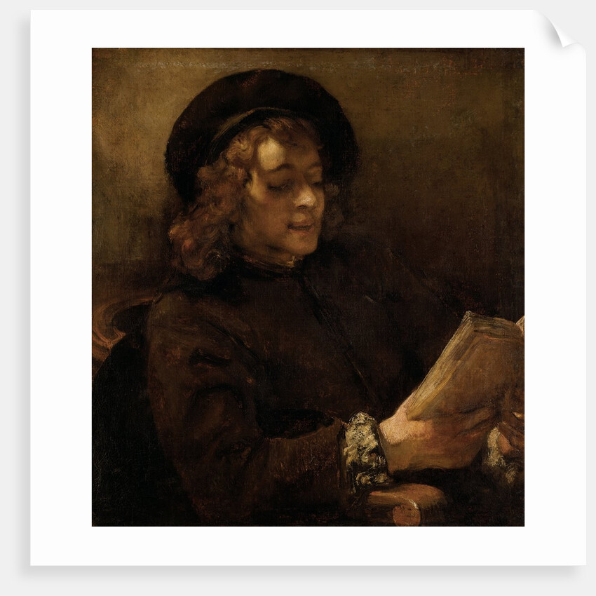 Titus van Rijn, the Artist's Son, Reading by Rembrandt van Rijn