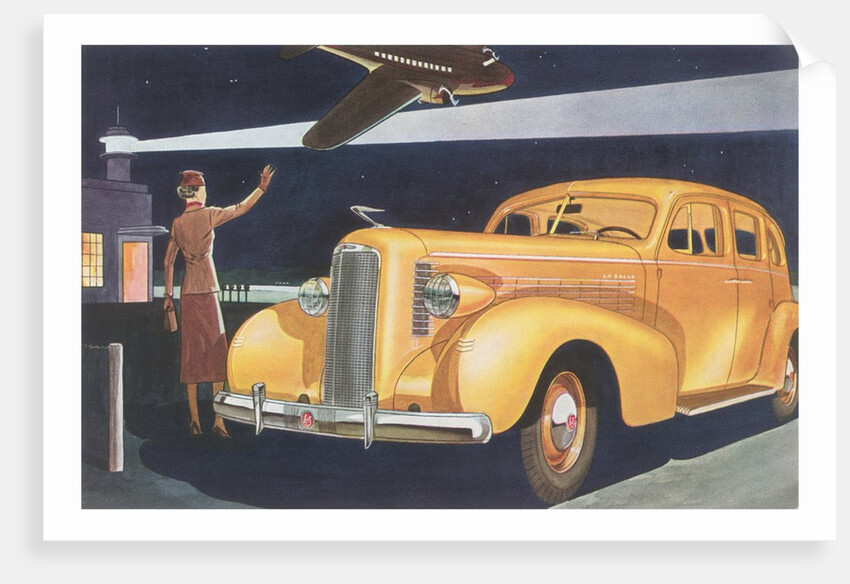 Automobile at the Airport by Anonymous