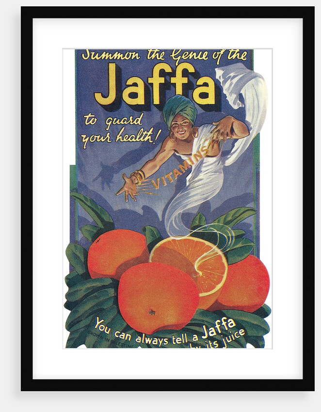 Jaffa Orange crate label by Anonymous