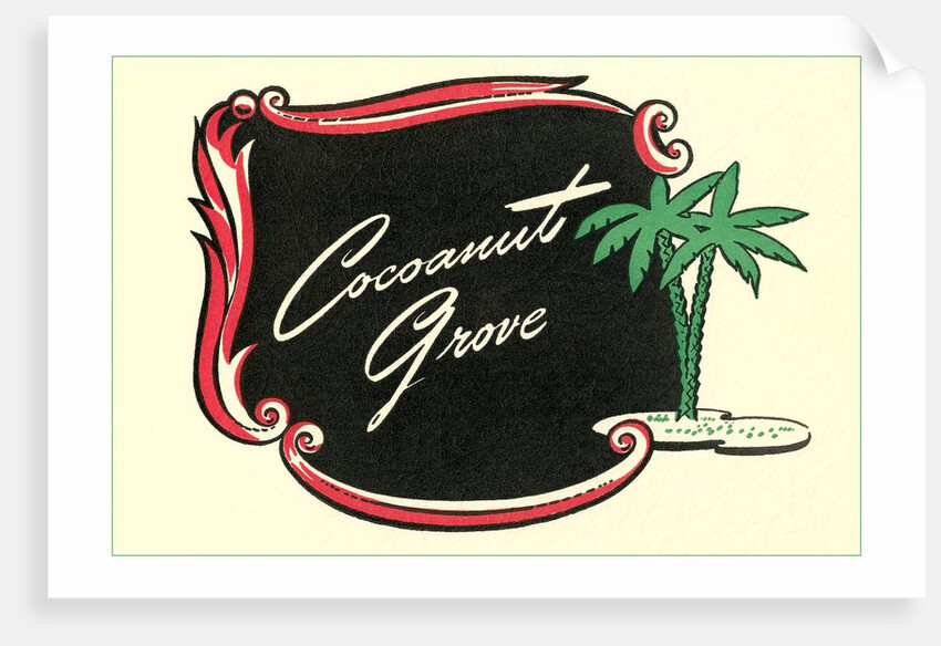 Cocoanut Grove Coaster by Anonymous