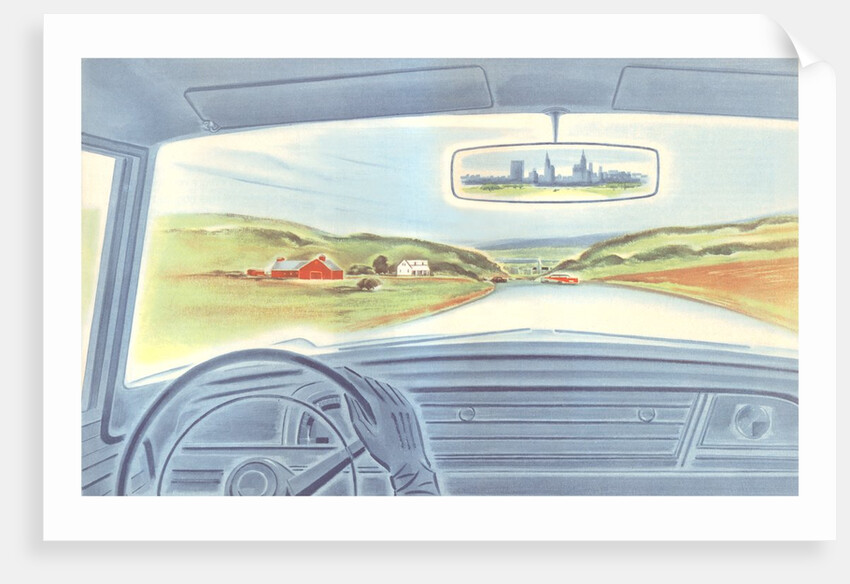 Driving away from the city by Anonymous