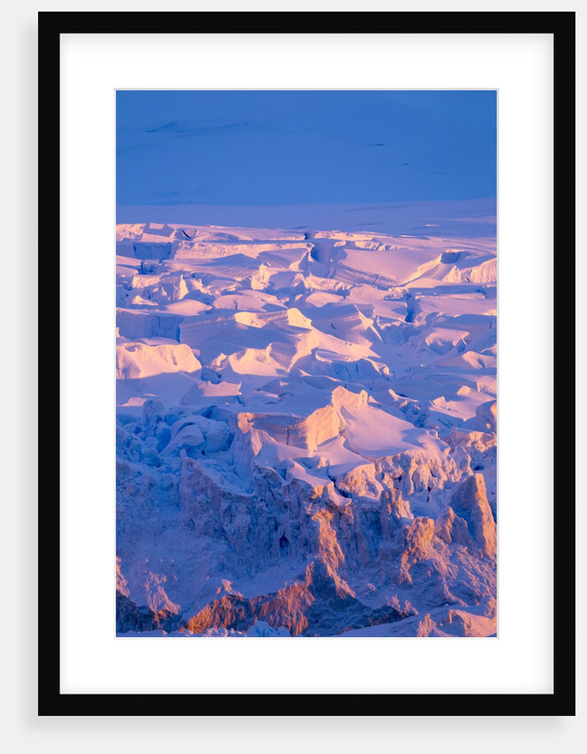 Midnight sun lights glacier, Antarctica by Anonymous