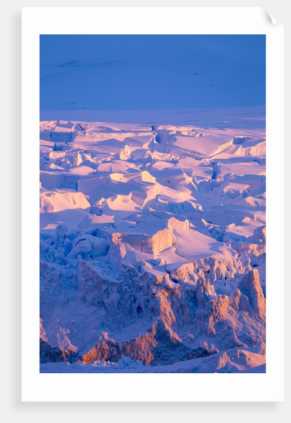 Midnight sun lights glacier, Antarctica by Anonymous