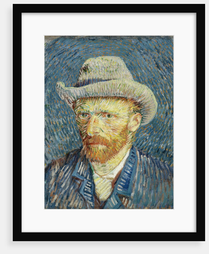 Self-Portrait with Grey Felt Hat by Vincent Van Gogh