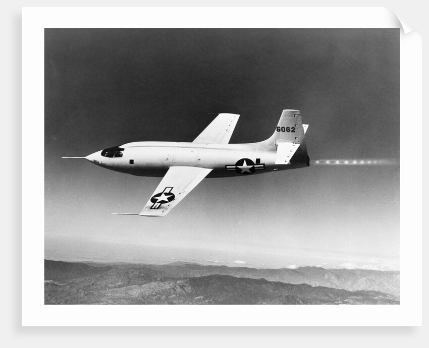 1940s 1950s Bell X-1 US air force plane by Anonymous