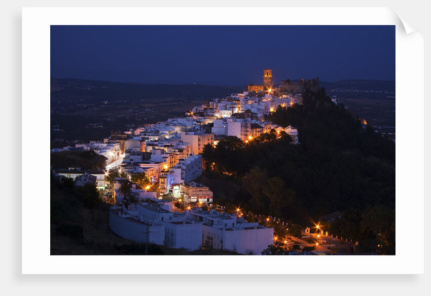 Church bell towers and whitewashed houses in Andaluisa, Spain by Anonymous