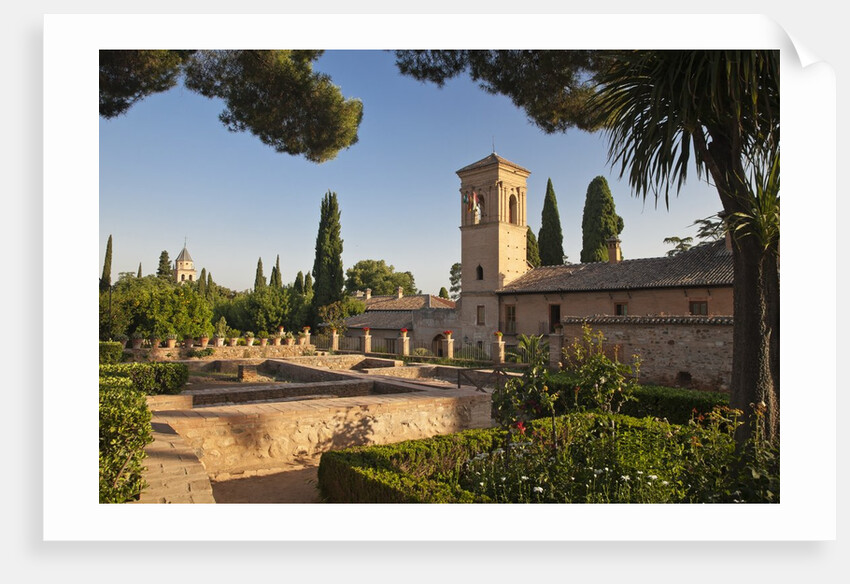 Generalife gardens in Alhambra, Granada, Spain by Anonymous