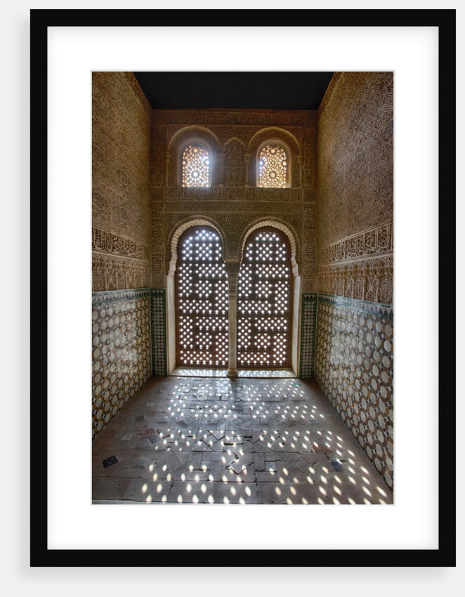 Interior of Alhambra Palace in Granada, Spain by Anonymous