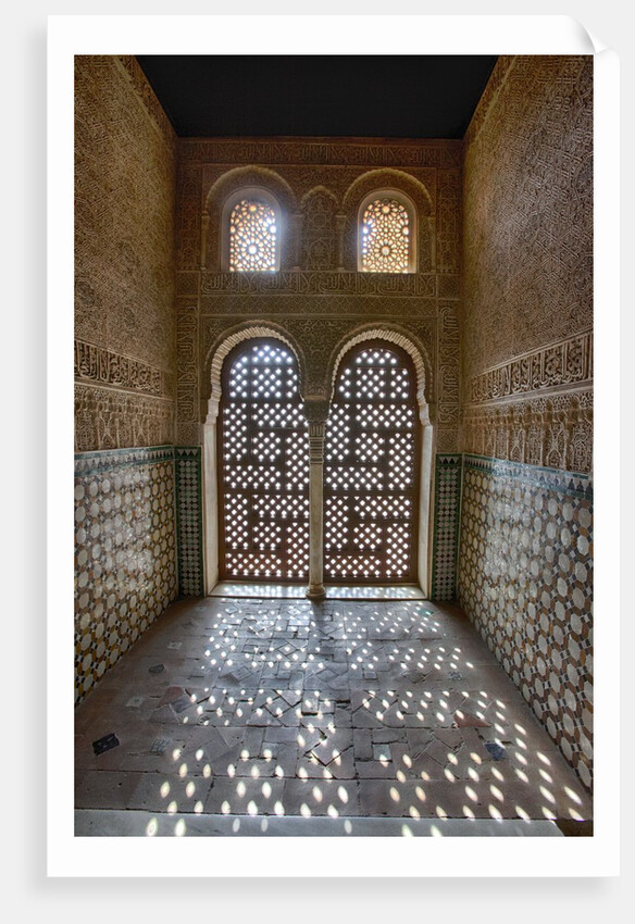 Interior of Alhambra Palace in Granada, Spain by Anonymous