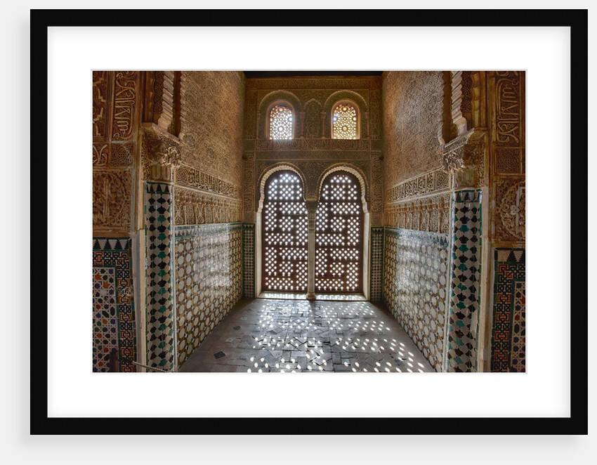 Interior of Alhambra Palace in Granada, Spain by Anonymous