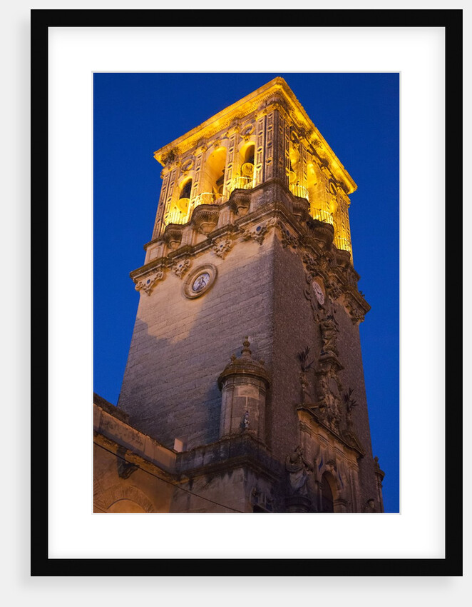 Bell tower of the Santa Maria De La Asuncion Church in Arcos de la Frontera, Spain by Anonymous