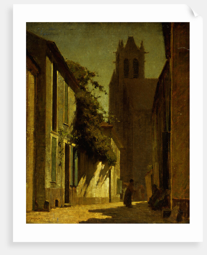 Street Scene, Moret by Frederick John Mulhaupt