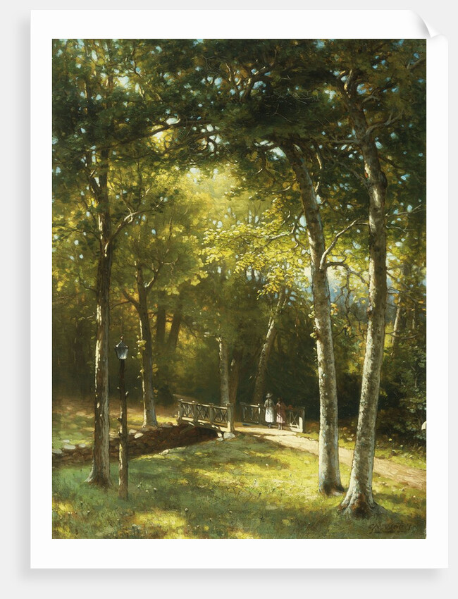 The Bridge in the Park by George W Waters