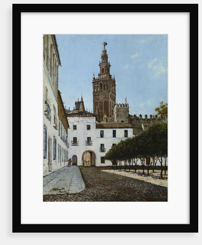 A Sunlit Square, Seville by Enrique Roldan