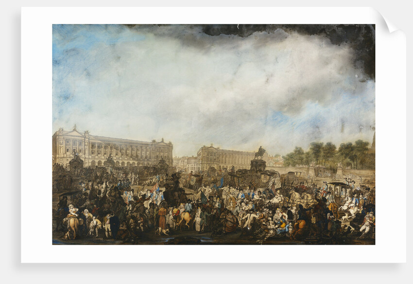 The Return of Louis XVI to Paris, 6 October 1789 by Attributed to Robert Dighton the Elder by Anonymous