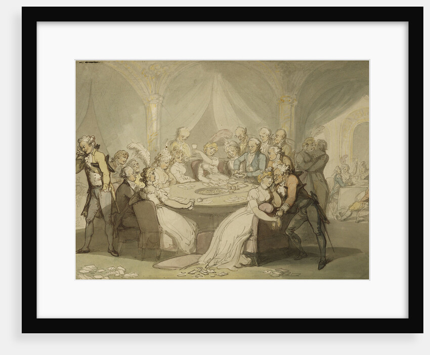 The Gaming Table by Thomas Rowlandson