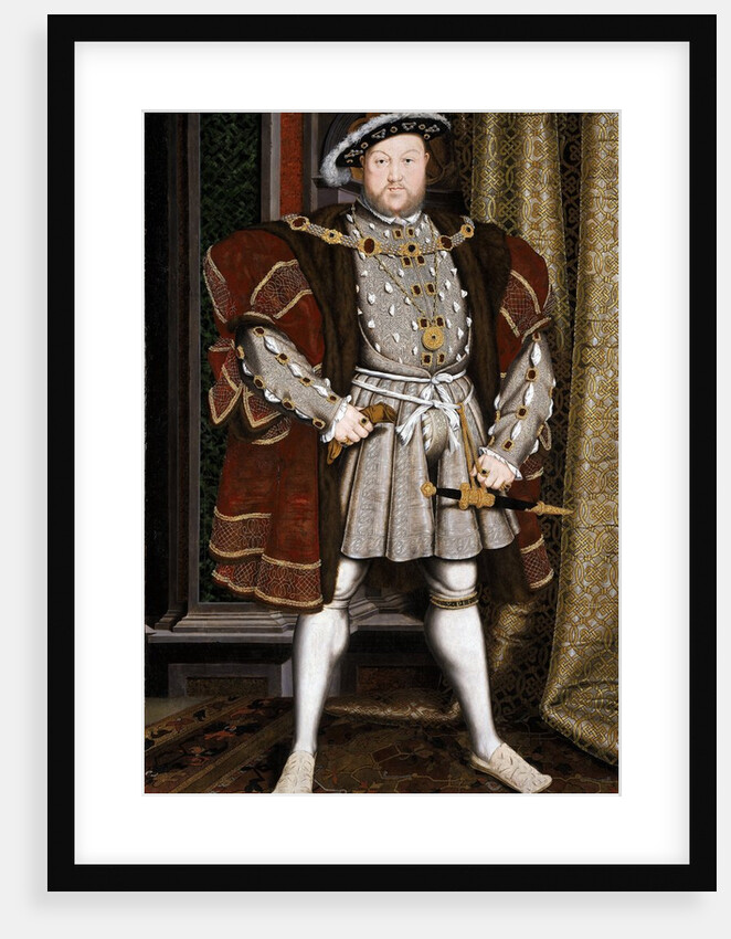Full-Length Portrait of King Henry VIII by Hans Holbein The Younger