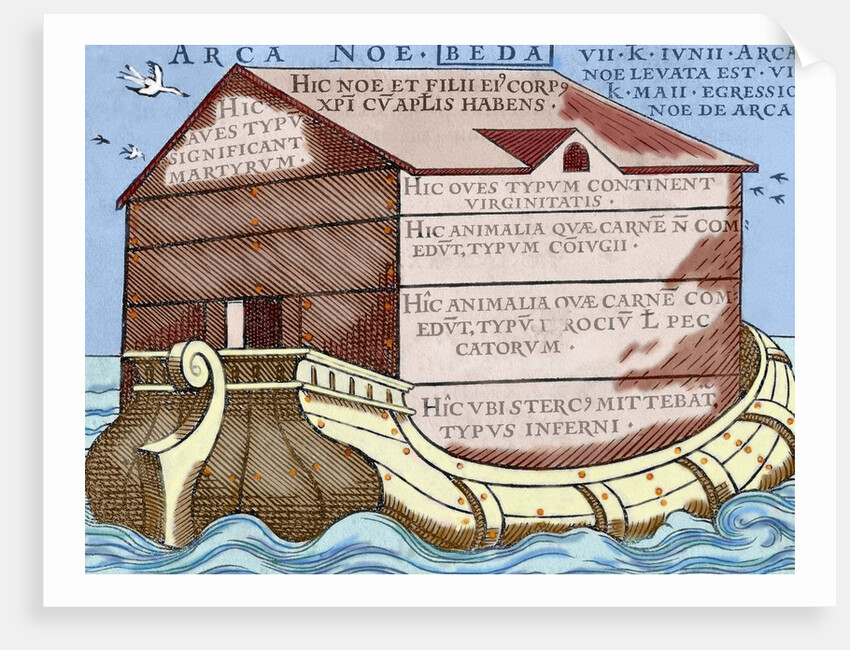 Noah's Ark in 'De Linguis gentium, libellum' by Anonymous