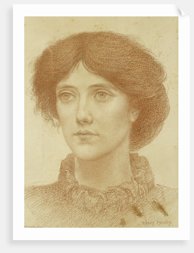 Portrait of Mrs Wheeler, Bust Length by Henry Holiday