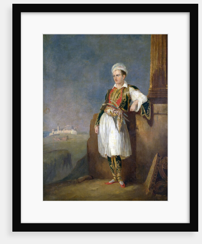 Portrait of Lord Byron in Athens, Before the Acropolis by Anonymous