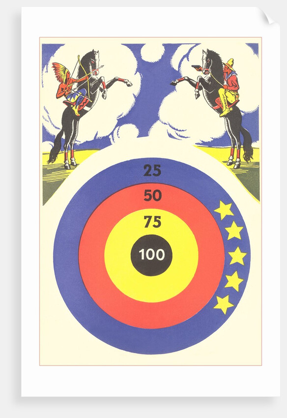 Cowboy and Indian Target Practice by Anonymous