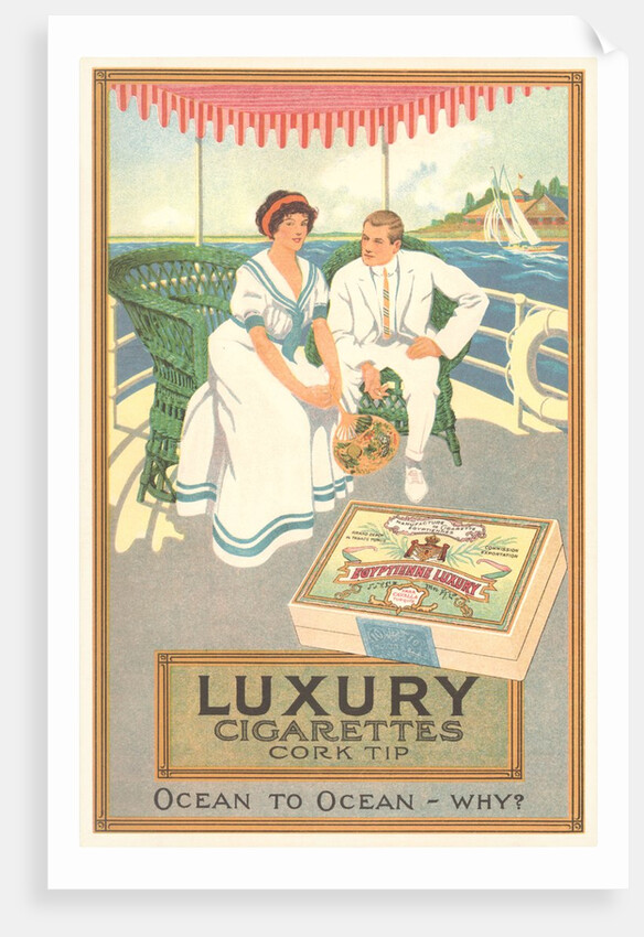 Couple in Cigarette Advertisement by Anonymous