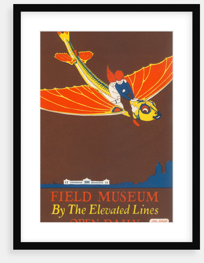 Poster for Field Museum with Children on Giant Koi by Anonymous