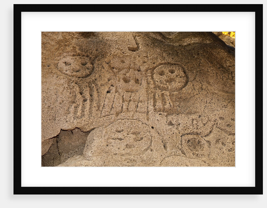Prehistoric rock engravings of Taino CultureDominican Republic by Anonymous