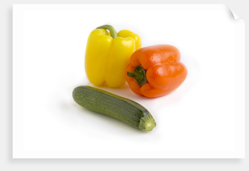 Bell pepper and zucchini by Anonymous