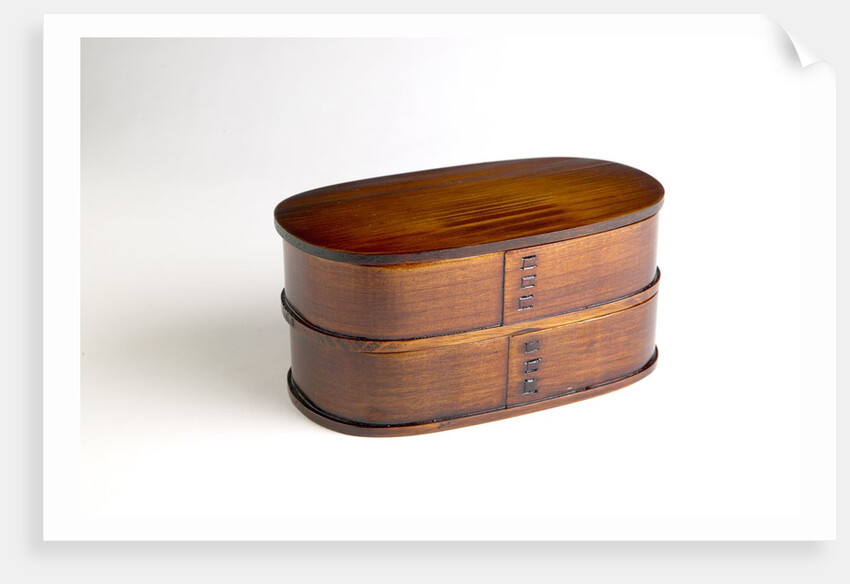 Oval bento box by Anonymous